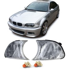 Weiße Klarglas Blinker Set passt für 3er BMW E46 Coupe Cabrio1999-2001