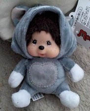 Monchichi Tom und Jerry Mini Figur  Ca 15 Cm Grau