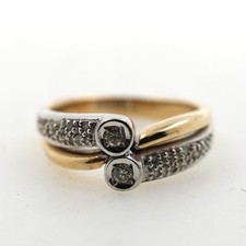 Ring 585 Gold 14 Karat Bicolor