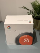 Google Nest PRO Edition Lernthermostat 3. Gen Edelstahl Neu & Versiegelt