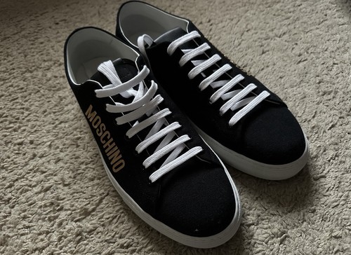 Moschino size sneakers gold - 45,