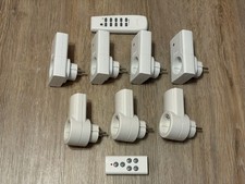 Funksteckdosen-Set: 4x + 3x Steckdosen, 2 Fernbedienungen, bequem steuern