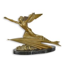 Bronzefigur "Der Flieger", H