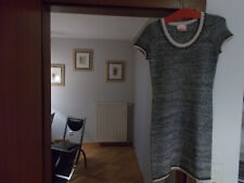 Cashmere Kleid Prinzess goes Hollywood,100 % Kaschmir,Gr.:36,Nieten,schwarz-weiß