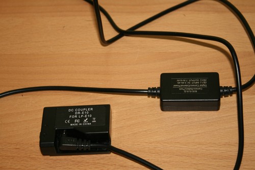 Canon battery pack coupler - battery, dc