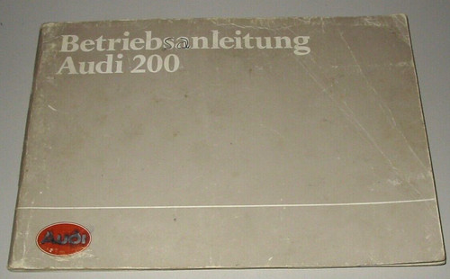 Betriebsanleitung audi 200 - audi,
