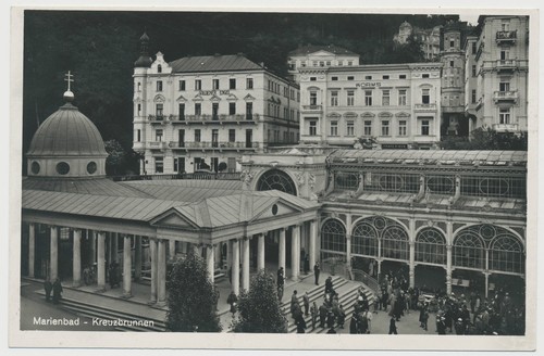 Marienbad kreuzbrunnen - ak,
