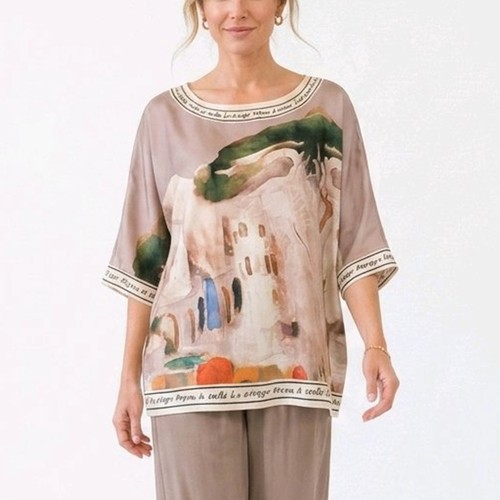 Damen oversize bluse - oversize, gr.