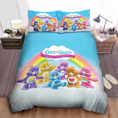 Care bears rainbow steppdecke - rainbow,