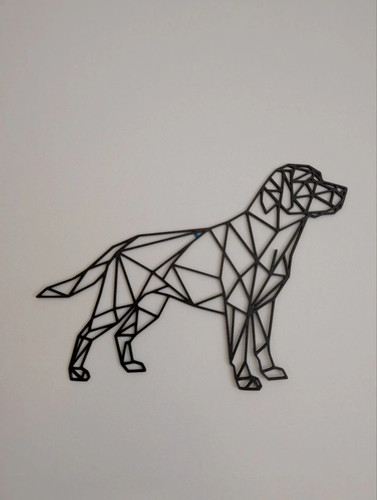 Wanddeko labrador geometrisch - wanddeko,
