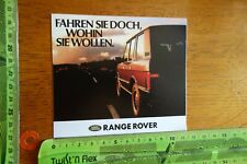 Alter Aufkleber Autohaus Werkstatt Jaguar  RANGE ROVER