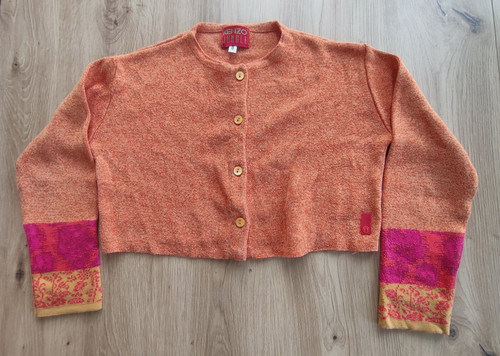 Kurze strickjacke orange - kurze, strickjacke,