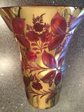Bohemia Vase Gravierte