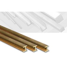 (6,95€/m) Messing H-Profil