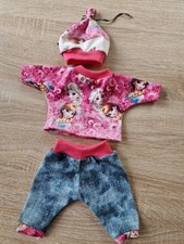 Puppenkleidung 43 cm Elsa Anna Frozen 3 Tlg. Set Handmade Neu