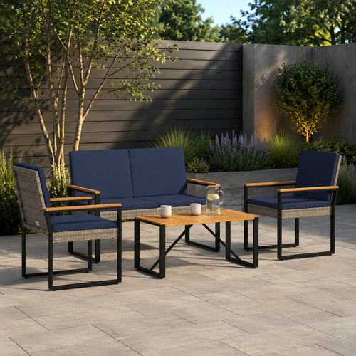 Tlg gartenmöbel set lounge - gartenmöbel,