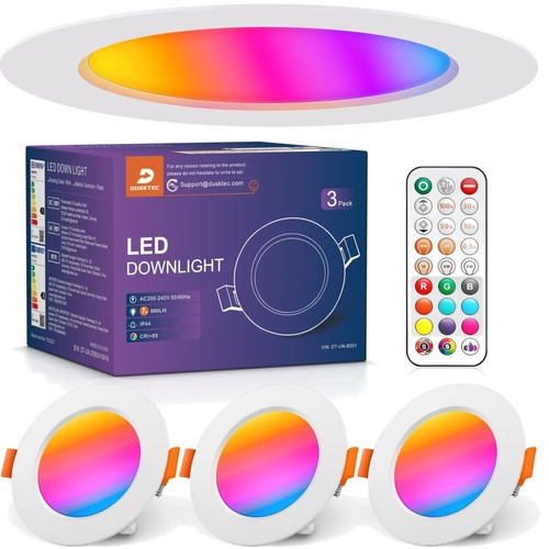 Led einbaustrahler rgb 3er - rgb,