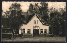 Kemberg, Reisebus am Heidegasthof Oppin, Ansichtskarte 