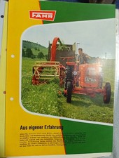 Original Prospekt Fahr Feldhäcksler Traktor Schlepper Oldtimer
