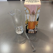 Vintage Dartington Glas Kristall Hollywood Cocktail Mixer und Rührer