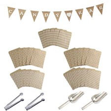 35 Stück Candy Bar Zubehör