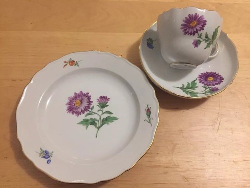 Meißen kaffee gedeck 3tlg - gedeck,