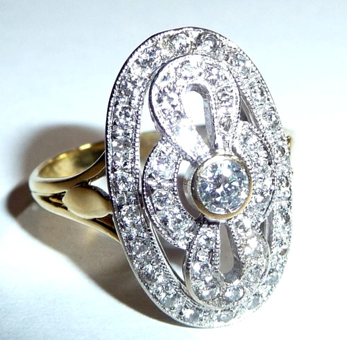 Ring 750 weißgold 60ct - weißgold, 0.60ct