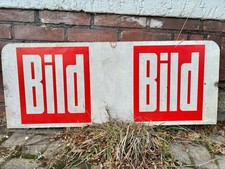 Werbeschild Bild, Bildzeitung, Holz, 100 x 40