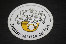 Deutsche Bundespost Postdienst Aufkleber Sammlerservice der Post Vintage Retro