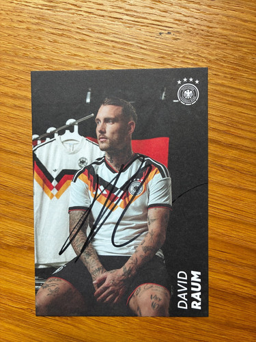 David raum dfb - dfb, autogrammkarte
