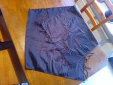 Diamond Silk Seide Schal Schwarz Tuch Yoga Meditation Indien