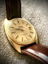 Omega Herrenarmbanduhr Gold Chronometer Officially Certified Constellation 18Kar