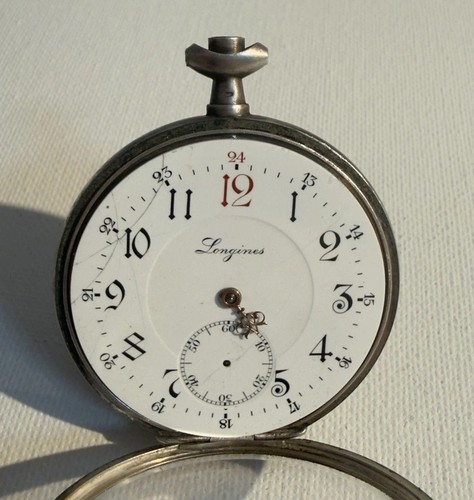 Longines taschenuhr 800 - longines, silber