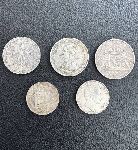Lot alten münzen silber - 5,