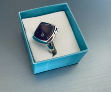 Pierre Lang Ring silber / dunkelrot 20 mm Gr. 9 *** Topzustand ***