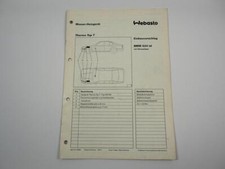 BMW 524 td Einbauanleitung Webasto Thermo Top T DW50 Heizung