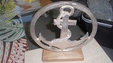 Anker auf Holzsockel Maritim 22 cm Hoch