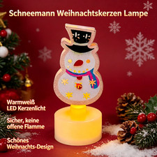 Schneemann Weihnachtskerzen