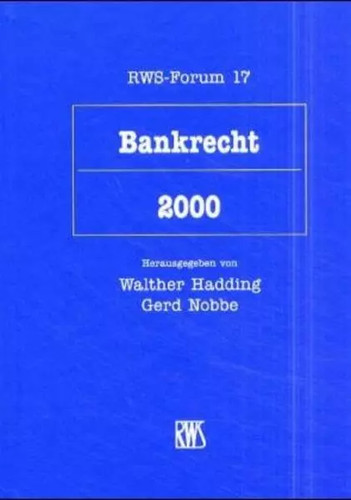 Bankrecht 2000 tagungsband - bankrecht,