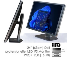 24" 61cm DELL ULTRASHARP U2412M LED PROFES. IPS MONITOR 1920x1200 FORMAT 16:10 1