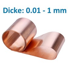 Kupferband Platten 99.9%