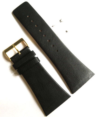 Uhrband leder schwarz skagen - leder,
