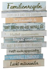 Wandschild Dekoschild Familie