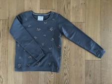Armedangels Pullover Sweatshirt Gr.M 38 grau bunt Diamanten Kristalle Baumwolle