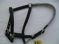 Lederhalfter -Soft- schwarz Superweich  NEU