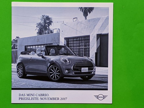 Mini cooper cabrio preisliste - mini,