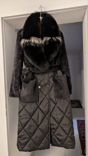 Eleganter wintermantel mit - eleganter,