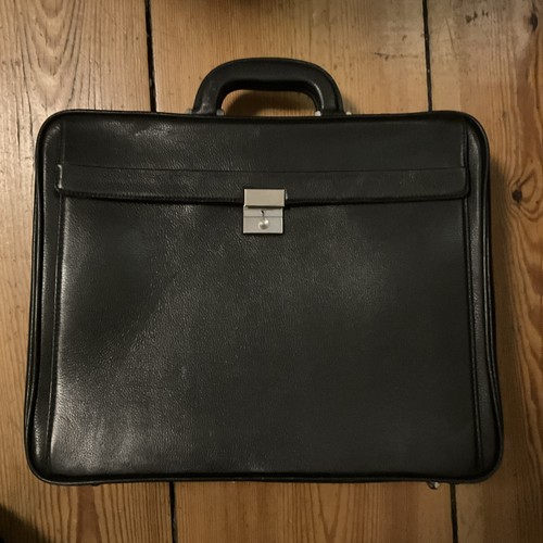 Aktenkoffer echt leder - echt,