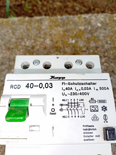 Kopp schutzschalter rcd - kopp, 40a