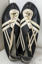 Turnschuhe DDR Leder vintage Ostalgie Gr.: ? s. Text ! BENUTZT SELTEN /P7.7/3